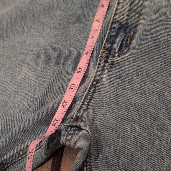 Vintage Bugle Boy 750 Jeans Mens 42W 30L Light Blue Wash Straight Leg Denim 90s - Picture 9 of 11